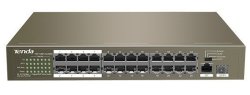 24 Port Ethernet Switch With 24 Port POE-TEF1126P-24-250W