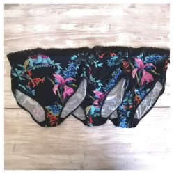 3-PACK Delicate Knicker - Large 36 3X Floral Bliss
