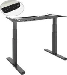 LUMIN Lumi Sit-stand Adjustable Electric Desk Up To 125KG Black