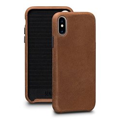 Sena Bence Leatherskin Leather Cell Phone Case For Iphone X - Tan