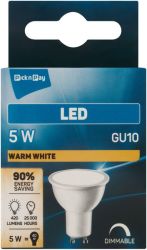 Globe 9W GU10 Warm White Dimmable LED Globe Downlighter