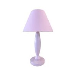Table & Bedside Lamp With Shade 41CM Pink Wash