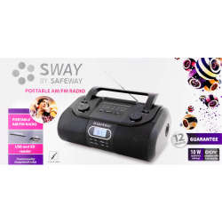 SWAY Portable Am fm Radio With Usb And Sd Reader