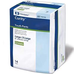 Curity Youth Pants Youth Pull-on Diapers Size Large x-large CASE 56 4 Bags Of 14