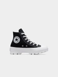 Converse Womens Chuck Taylor All Star Lugged Canvas Black white Hi-top Sneakers