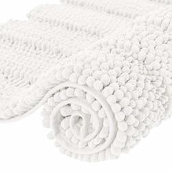 Subrtex Chenille Soft Rugs Super Water Absorbing Shower Mats - On