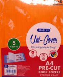 Marlin Kids Precut A4 Orange Kraft Paper Book