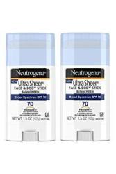 neutrogena ultra sheer face 70