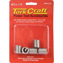 Tork Craft Thread Repair Kit M12 X 1.75 X 2.0MM Repl. Inserts For NR5012