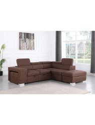 Dublin 5PIECE Chaise Daybed Lounge Suite Brown