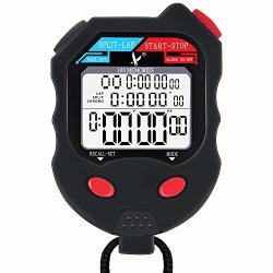Leap Stopwatch 100 Lap Professional Digital Sports Timer Waterproof And Shockproof Stopwatch With Extra Large Number Display Great For School Community Or Personal Track