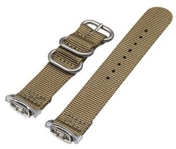 20MM Khaki High-end Ballistic Nylon Watch Band Strap Replacement For Men For Samsung Gear S2 Classic
