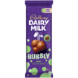 Cadbury Dairy Milk Bubbly Mint Chocolate Slab 87G