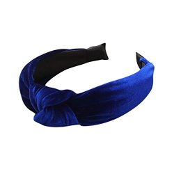 BABY Hair Accessories For Girls 3-14 Years 10 Colors Simple All-match Velvet Hairband 3-14 Years Blue