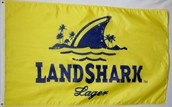 Landshark Lager Beer Flag 3' X 5' Deluxe Indoor Outdoor Banner