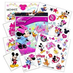 and More 50 Assorted Temporary Tattoos ~ Minnie Mouse Daisy Duck Savvi Disney Minnie Mouse Tattoos
