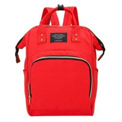 Mummy Maternity Nappy Diaper Bag Large Capacity Baby Travel Backpack-red