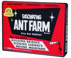 Uncle Milton Ant Farm Live Ant Habitat Vintage