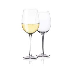 Crystal White Wine Drinking Glasses - 520ML - 2 Pieces - Lead Free