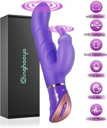 Rabbit Vibrator G Spot Vibrator Didlo Machine Sex With Bunny Ears For ...