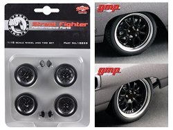 1970 Plymouth Road Runner "the Hammer" 10 Spoke Street Fighter Wheels And Tires Set Of 4 1 18 By Gmp 18859