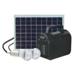 10W Solar Lighting System With Bluetooth Speaker
