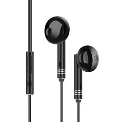 Wired Earbuds With Microphone And Volume Control - In Ear Headphones Ear Buds - Earphones With Microphone MIC Extra Bass - Compatible With