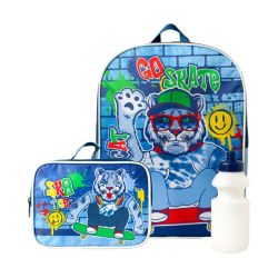 Tiger Backpack & Lunch Bag Combo Set