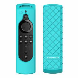 Cuauco Protective Silicone Case For Amazon Fire Tv Stick 4K Remote Control Compatible With All-new Alexa Voice Remote Anti Slip Shock Proof Remote Controller Case Model