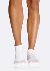 Boody Women's Cushioned Sport Ankle Socks Size 3-9 - White