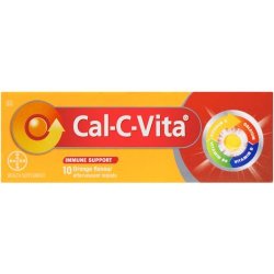 Cal-C-Vita Vitamin C Plus Orange 10 Effervescent Tablets