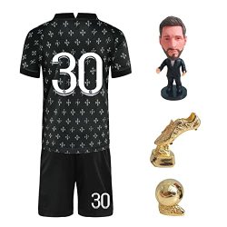 30 Kids Soccer Jersey Youth Football Training Clothes With Doll +golden Globe Model + Golden Boot Model