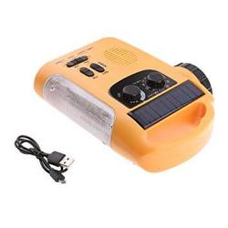 Baoblaze Multi-functional 4-WAY Powered Solar Hand Crank LED Camping Lantern With Radio And Emergency Cell Phone Charger