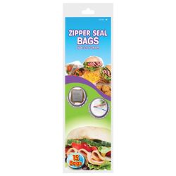 Sandwich Bag - 15 Piece - Zipper Seal - 27CM X 28CM - Disposable - 8 Pack