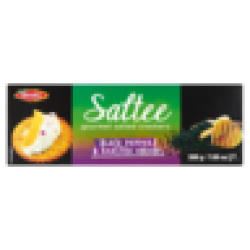 Saltee Black Pepper & Roasted Onion Gourmet Salted Crackers 200G