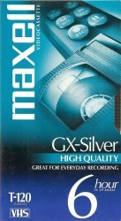 Maxell Gx-silver T-120 Vhs 1-PACK