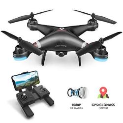 Holy Stone HS110G GPS Drone with 1080P Camera for Adults and Beginners Follow  Me Auto Return Home 2 Batteries double the Flight Time 
