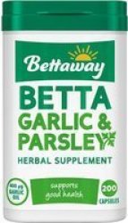 Bettaway Garlic & Parsley 200 Capsules