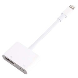 Lightning To HDMI Adapter Lightning Digital Av Adapter 1080P With Lightning Charging Port For Select Iphone Ipad And Ipod Models And Hdtv Monitor Projector WHITE8