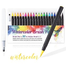 Art Supplies Brush Marker Pens Colored Pens Script Paintbrush for  Calligraphy Art Markers Watercolor Brush Pens Marker set [20Pcs ]