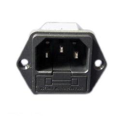 Generic 220V 250V Power Inlet Socket 3 Pin With 10A Fuse