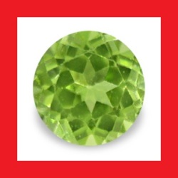 Peridot Natural Burma - Vibrant Green Round Cut - 0.355cts