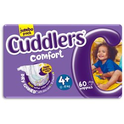Cuddlers - Nappies Jumbo Size 4+ 60S