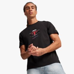 Puma Men&apos S Scuderia Ferrari Black T-Shirt