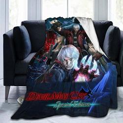 Devil May Cry 4_ Special Edition Super Soft Micro Fleece Printed Blanket Throw Fuzzy Lightweight Plush Bed Couch Living Room