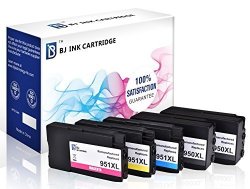 Bj Remanufactured Ink Cartridge Replacement For Hp 950XL 951XL 5 Pack 1 Set + 1 Black High Yield For Hp Officejet Pro 8100 8600 8610 8615 8620 8630 8640 8660 251DW 271DW Printer