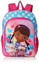Disney Girls' Doc Mcstuffins Backpack Light Blue pink