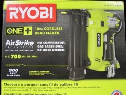 Ryobi P325 One+ 18V Lithium Ion Battery Powered Cordless 16 Gauge Finish Nailer Battery Not Included Power Tool Only