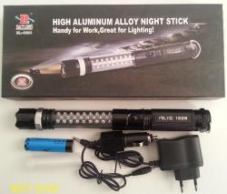 Led Rechargeable Flashlight High Aluminum Alloy Night Stick Handy For Work Great For Lighting