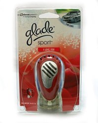X6 Glade Sport Car Air Freshener I Love You Net Wt. 0.24 Oz Or 6.7G. Pack Of 6 Pcs.